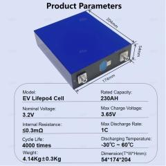 XIHO 3.2V EVE 230Ah Prismatic LF230 Lifepo4 Battery Cells Lithium Ion Batteries For Solar Energy Storage