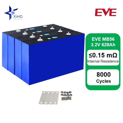 XIHO EVE 628Ah MB56 8000 Cycles Lithium Iron Phosphate Batteries4 3.2v Lifepo4 Prismatic Battery Cell For Energy Storage
