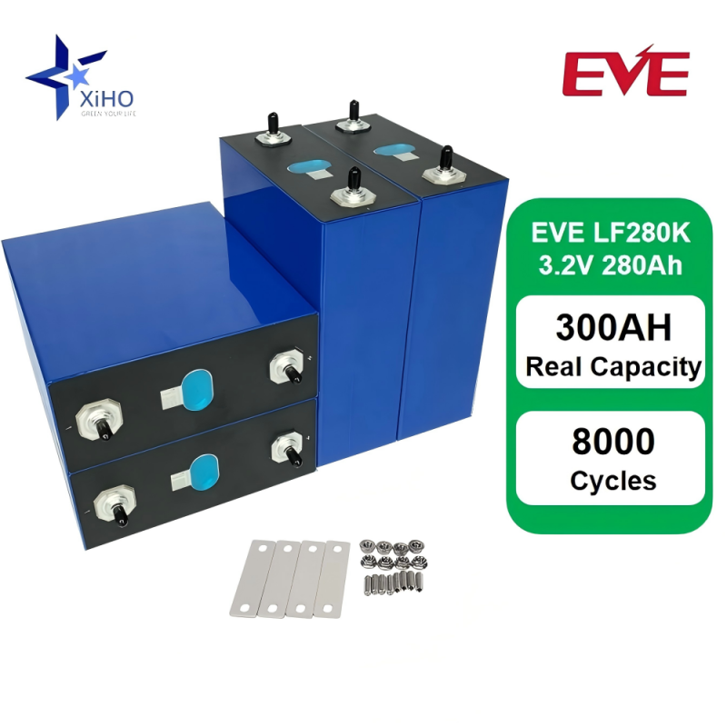 Newest Design EVE 280Ah 3.2V LiFePo4 Prismatic Rechargeable Lithium Ion Battery