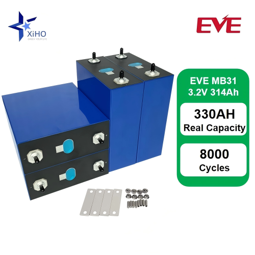 XIHO 8000 Cycle EVE MB31 314Ah 3.2V Lifepo4 Battery Cells Prismatic Lithium Ion Batteries Home Solar Energy