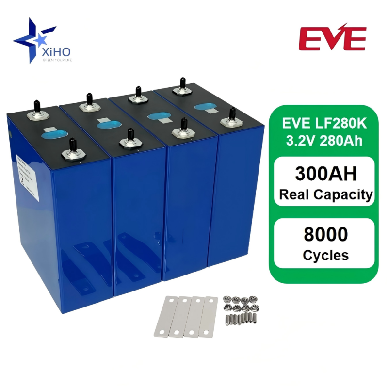 Newest Design EVE 280Ah 3.2V LiFePo4 Prismatic Rechargeable Lithium Ion Battery