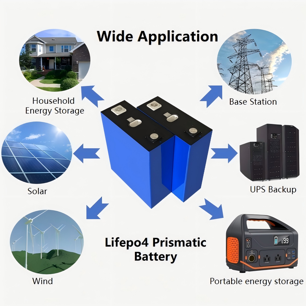 Hithium 280Ah 3.2V LiFePO4 Prismatic Rechargeable Lithium Ion Battery