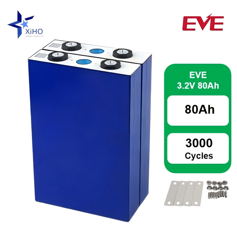 EVE 80Ah 3.2V LiFePo4 Prismatic Rechargeable Lithium Ion Battery