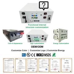 XIHO 15/16kWh Stackable Lithium Ion Battery Pack 51.2V 314Ah 280Ah Lifepo4 Grade A Cells PACE BMS for Solar Home Energy Storage Manufacture Direcetly Supply