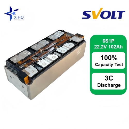 XIHO Factory Customization Svolt 22.2V 6S1P 102Ah 100Ah NMC NCM Rechargeable Lithium Ion Battery Module