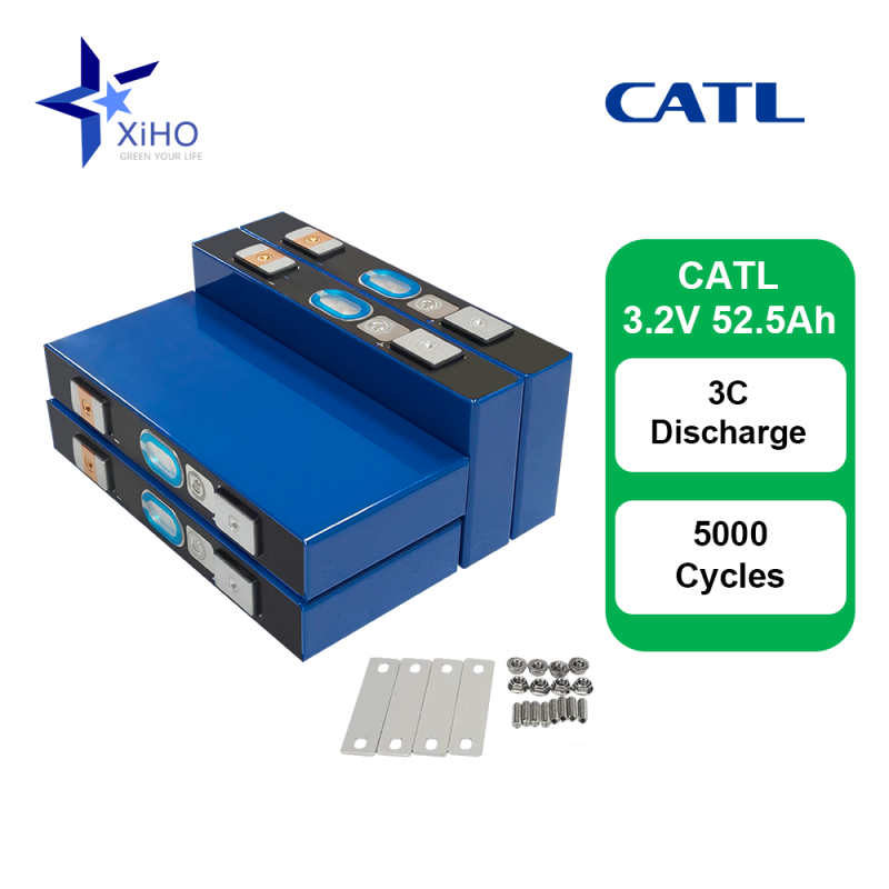 Catl Contemporary Amperex Technology 3.2V 52.5Ah Lifepo4 Prismatic Battery Cell