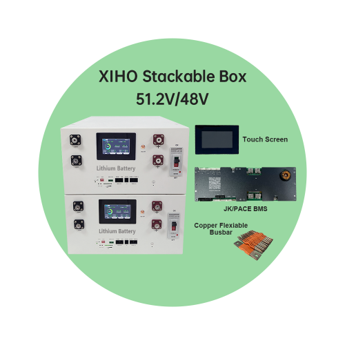 XIHO Factory Customization 51.2V 48V 16S1P 314AH 280AH Stackable Lifepo4 Battery DIY BOX With JK BMS