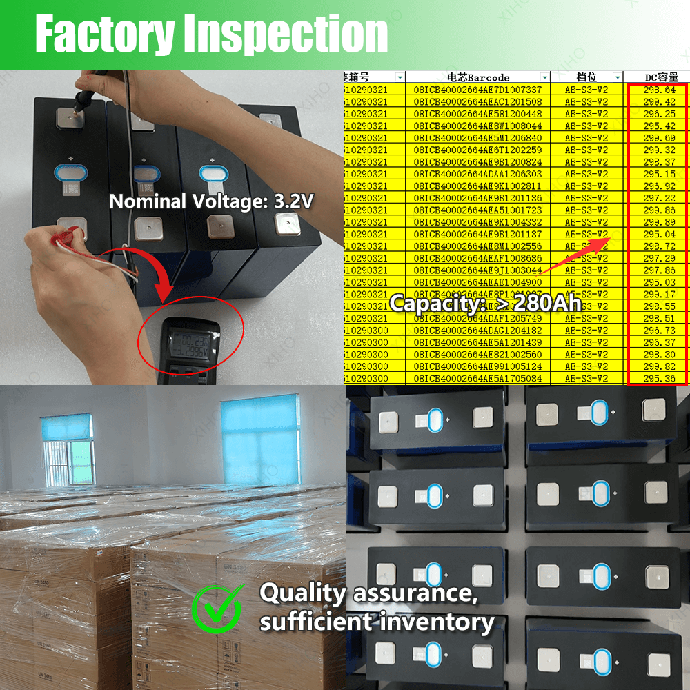 REPT 280Ah 3.2V CB71173204EB-280Ah LiFePo4 Prismatic Rechargeable Lithium Ion Battery