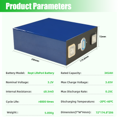 XIHO REPT 8000 Cycles 345Ah Lithium Iron Phosphate Batteries 3.2v Lifepo4 Prismatic Battery Cell