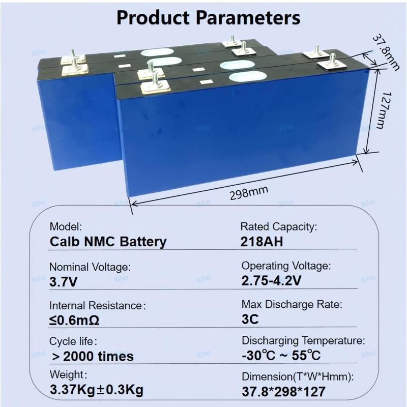 CALB 218Ah 3.7V NMC Prismatic Rechargeable Lithium Ion Battery