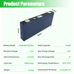 CALB 218Ah 3.7V NMC Prismatic Rechargeable Lithium Ion Battery