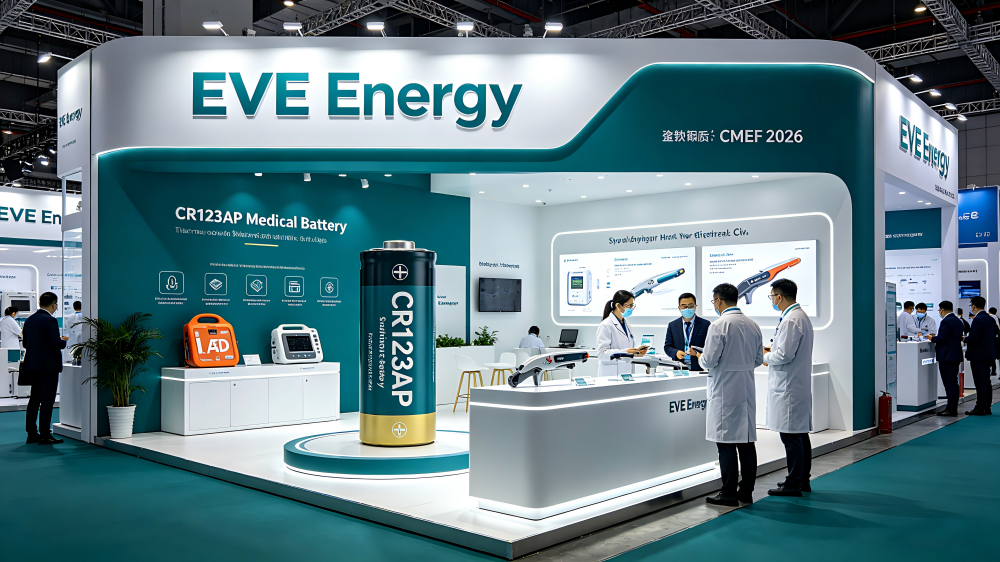 EVE Energy Launches CR123AP Medical Battery at CMEF 2026, Setting New Standards for Reliability &amp; Sustainability