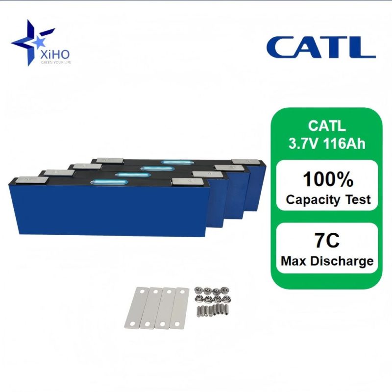 XiHO CATL 3.7V 116Ah Grade A NMC Prismatic Battery Cell 7C High Discharge