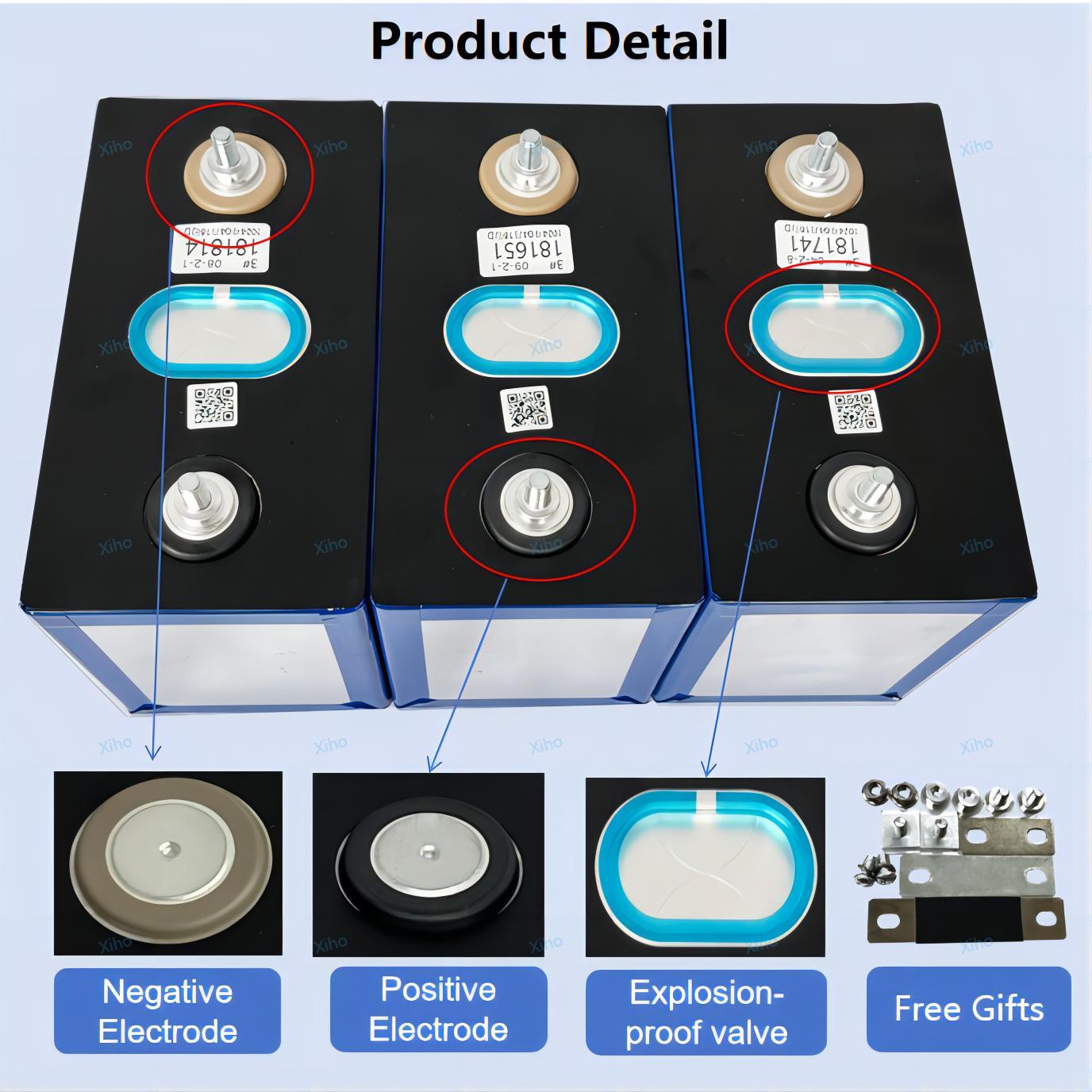 XIHO CATL 3.7V 180Ah NMC Prismatic Battery Cell