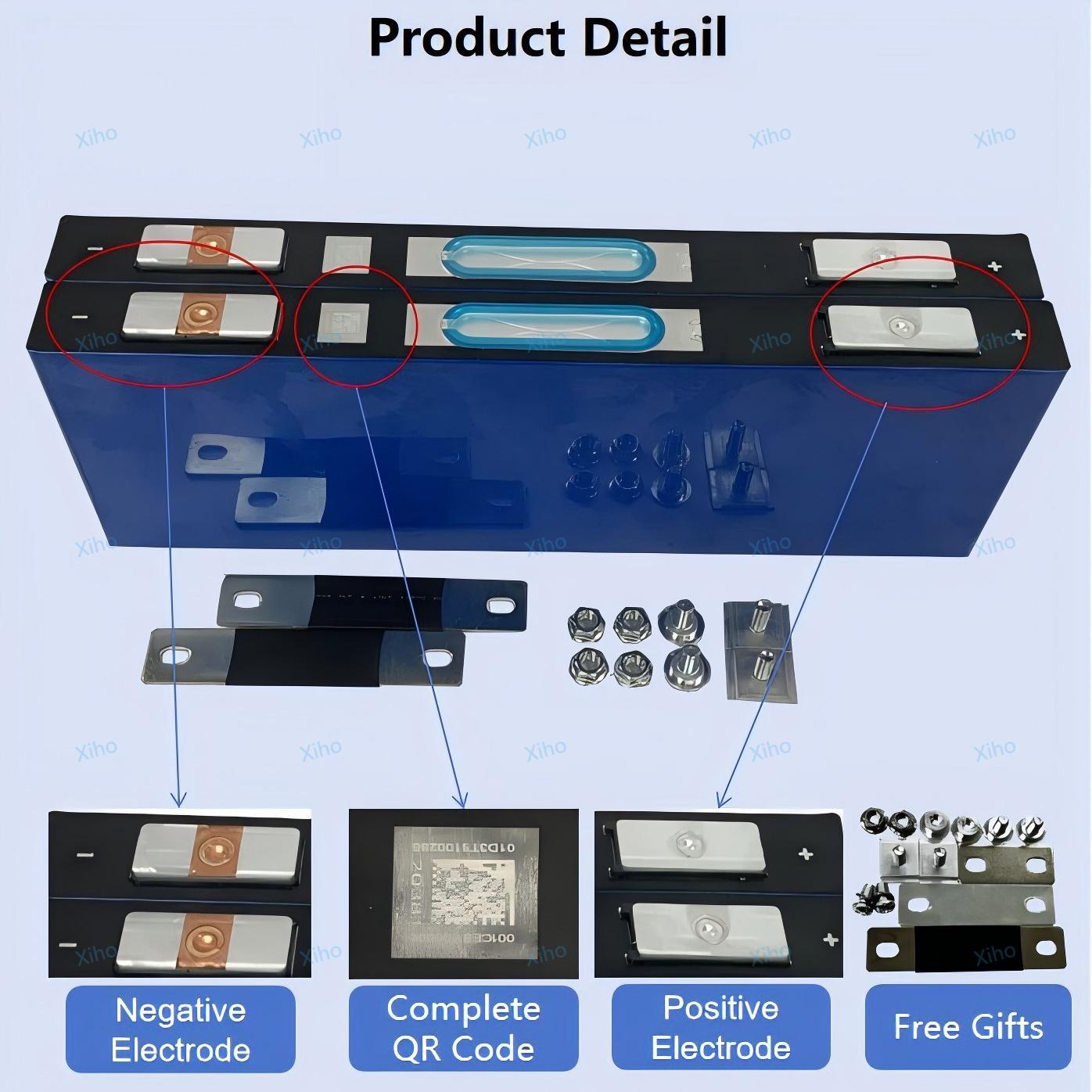 XiHO CATL 3.7V 133Ah NMC Prismatic Battery Cell
