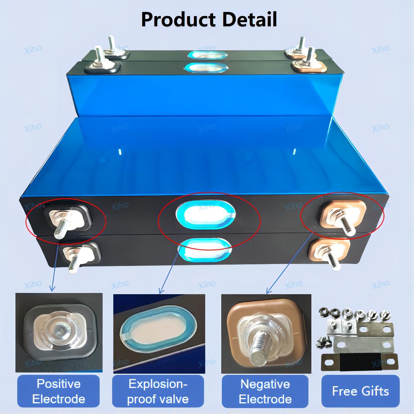 XIHO CATL 117Ah 3.7V NMC Prismatic Rechargeable Lithium Ion Battery