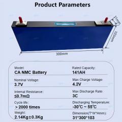 XIHO CATL 3.7V 141Ah NMC Prismatic Battery Cell