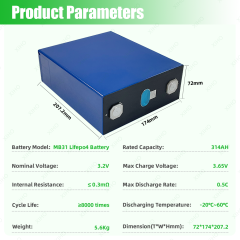 Xiho 3.2V EVE 280Ah 8000 Cycles Prismatic Lifepo4 Battery For Solar Energy Storage