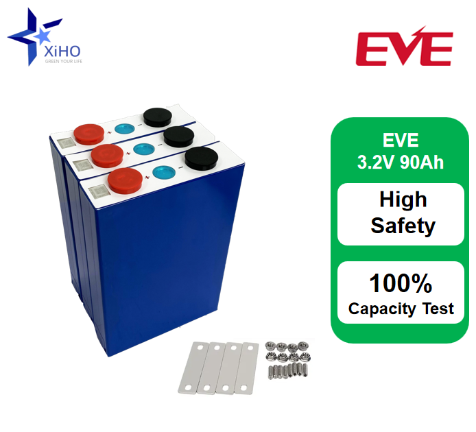 XIHO EVE 3.2V 90Ah 6000 Cycles LiFePO4 Prismatic Battery Cell
