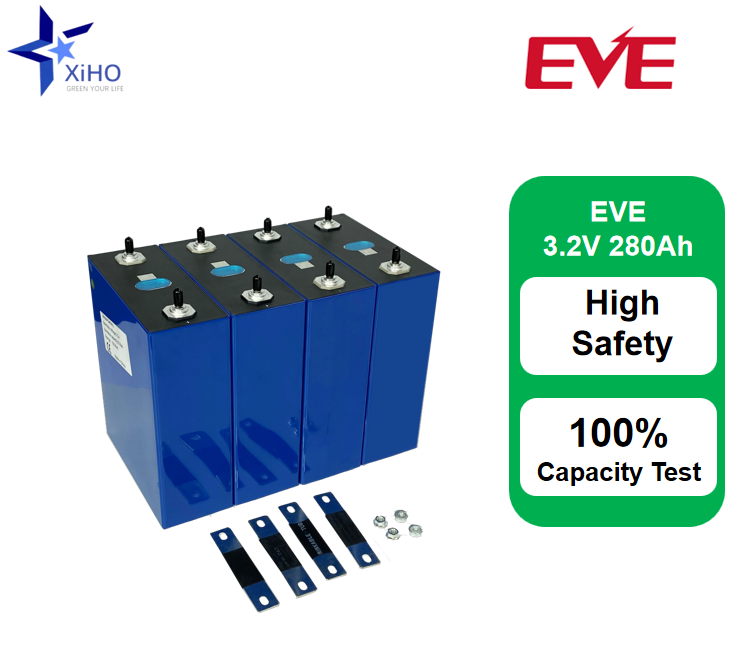 Xiho 3.2V EVE 280Ah 8000 Cycles Prismatic Lifepo4 Battery For Solar Energy Storage