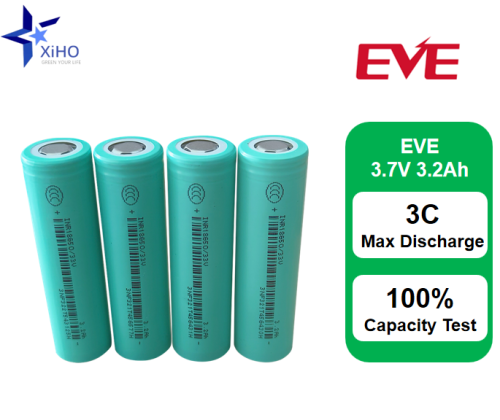 XIHO High Quality EVE 3.7V 3.2Ah ICR18650/33V NMC Cylindrical Battery