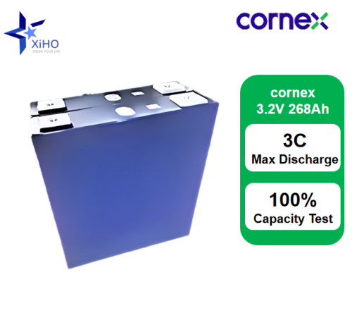 XIHO 3C MAX Discharge Rate cornex 3.2V 268Ah LiFePO4 Prismatic Battery Cell