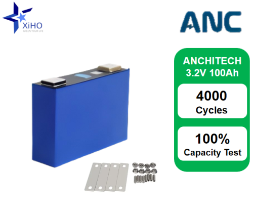 XIHO 4000 Cycle life ANCHITECH 3.2V 100Ah LiFePO4 Prismatic Battery Cell for Base Station