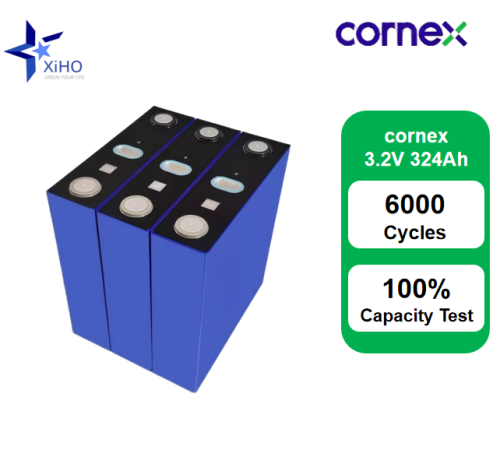 XIHO 6000 Cycle life cornex 3.2V 324Ah LiFePO4 Prismatic Battery Cell