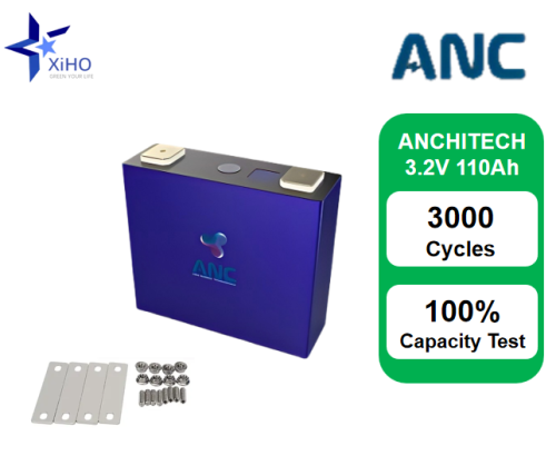 XIHO ANCHITECH 3.2V 110Ah LiFePO4 Prismatic Battery Cell for Base Station and Household Energy Storage