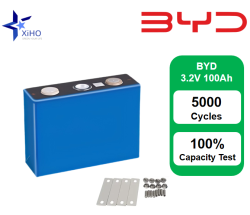 XIHO 5000 Cycle life BYD 3.2V 100Ah lithium iron phosphate battery for UPS Backup