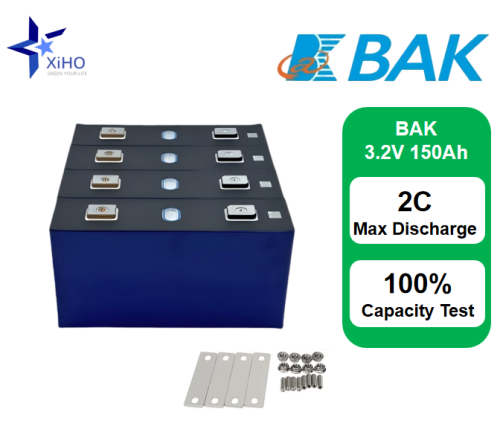 XIHO Hot Selling BAK 3.2V 150Ah lithium iron phosphate battery for Household Energy Storage