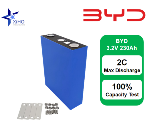 XIHO Durable BYD 3.2V 230Ah lithium iron phosphate battery for Household Energy Storage And Wind