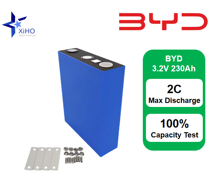 XIHO Durable BYD 3.2V 230Ah lithium iron phosphate battery for Household Energy Storage And Wind