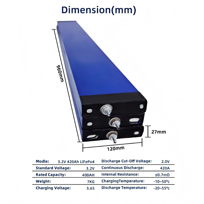 XIHO Factory Direct 5000 Cycle life BYD 3.2V 400Ah lithium iron phosphate battery for Household Energy Storage