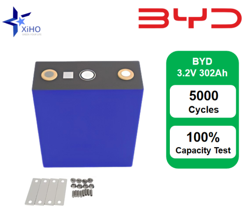 XIHO Best Selling 5000 Cycle life BYD 3.2V 302Ah lithium iron phosphate battery for Household Energy Storage And Wind