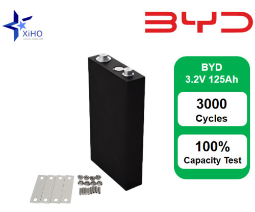 XIHO Factory Direct BYD 3.2V 125Ah lithium iron phosphate battery for Household Energy Storage