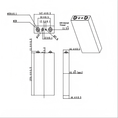XIHO High Quality LISHEN 3.2V 130Ah 2C Max Discharge rate lithium iron phosphate battery for Home Energy Storage