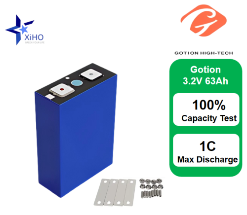 XIHO High Quality 1C Max Discharge rate Gotion 3.2V 63Ah lithium iron phosphate battery for Electric Tricycle