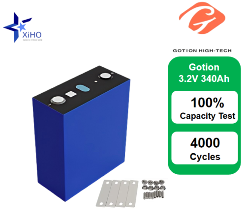 XIHO Factory Price 4000 Cycle life Gotion 3.2V 340Ah lithium iron phosphate battery for Household Energy Storage