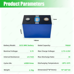 XIHO Wholesale Price CATL 3.7V 196Ah High Quality NMC Prismatic Battery Cell