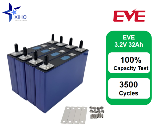 XIHO New Design 3500 Cycle life EVE 3.2V 32Ah lithium iron phosphate battery for Household Energy Storage