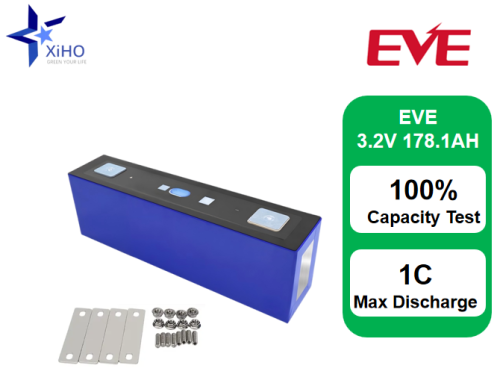 XIHO Factory Direct 1C Max Discharge rate EVE 3.2V 178.1Ah lithium iron phosphate battery for Household Energy Storage