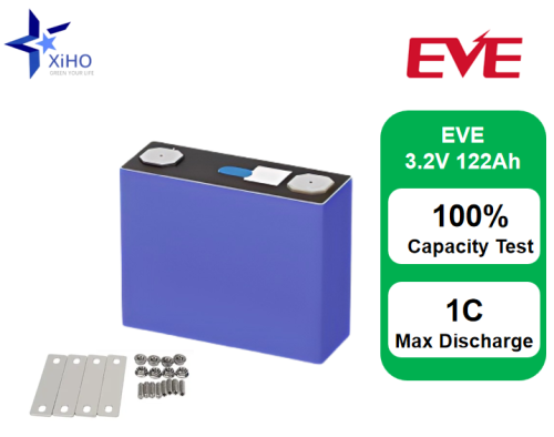 XIHO 1C Max Discharge rate Factory Direct EVE 3.2V 122Ah lithium iron phosphate battery for Portable Energy Storage