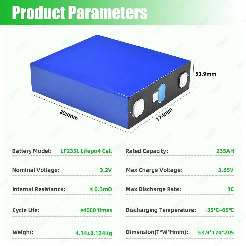 EVE 3.2V 235Ah LF235L Prismatic LiFePO4 Battery for Household Energy Storage