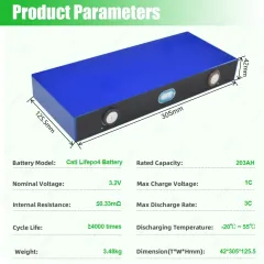 XIHO CATL 3.2V 203Ah Lithium Ion Battery Cell