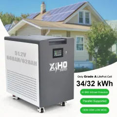 XIHO 51.2V 16S1P 628AH 668Ah LifePo4 Cell 32kWh 34kWh Lithium Ion Battery Pack