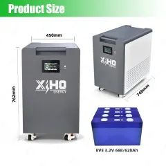 XIHO 51.2V 16S1P 628AH 668Ah LifePo4 Cell 32kWh 34kWh Lithium Ion Battery Pack