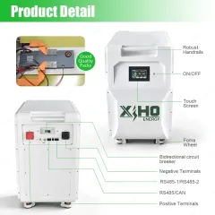 XIHO 51.2V 34KWh 300A 16S1P 628AH 668Ah Lifepo4 Battery Pack With JK BMS