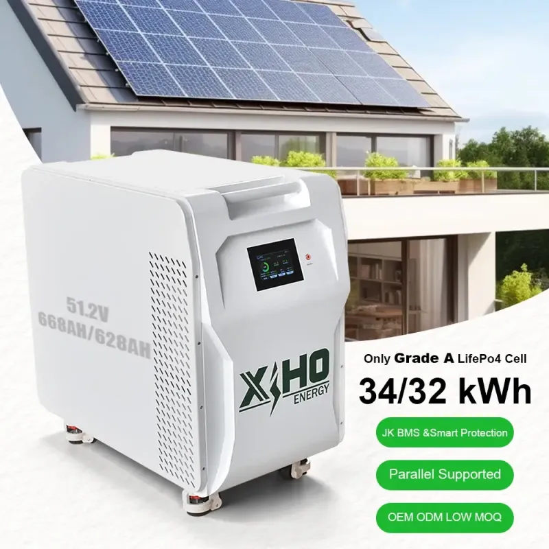 XIHO 51.2V 34KWh 300A 16S1P 628AH 668Ah Lifepo4 Battery Pack With JK BMS