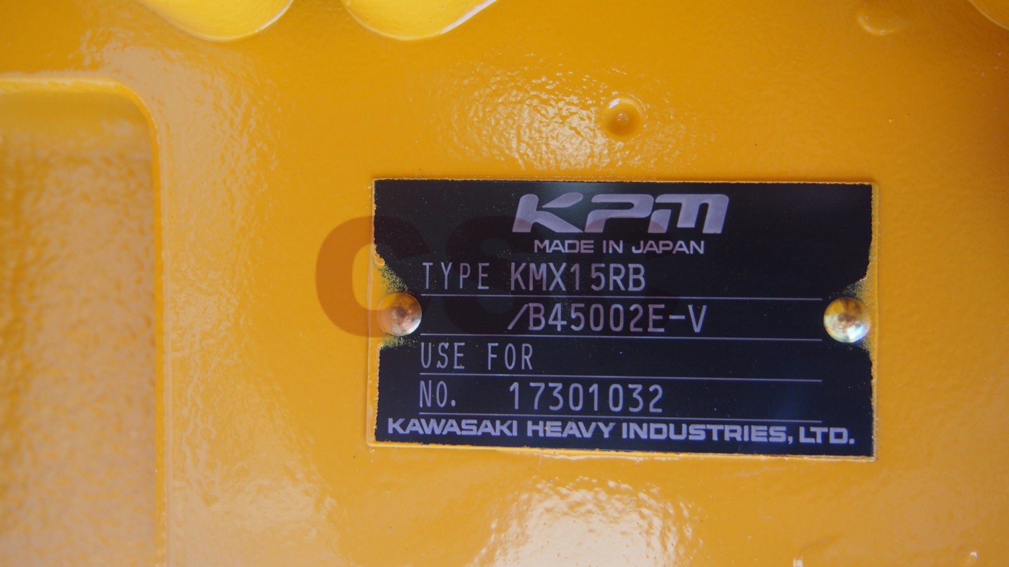 KPM-KMX15RB CONTROL VALVE ASS'Y
